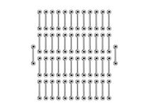 Set von Barbell Stahl mit Kugeln 3 mm |  ITC