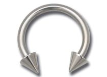 Buntes Titanium-Pferdeeisen mit Spitzen |  ITC