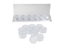 Acryl-Display 10 runde 4-cm-Boxen für Zubehör