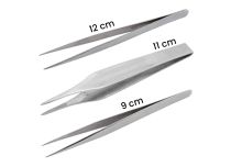 Pinzette Inox spitz gezahnt Länge 11 cm