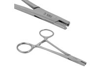 Edelstahlklemme für die Dermalverlegung von 3 mm Länge 11 cm