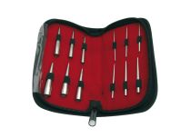 Packung mit Einlegestiften mit Hohlschliff 12 Stück von 1,2 bis 11 mm