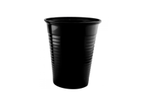 Plastikbecher Schwarz