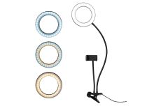 64-LED-Rundleuchte auf Klemme & Smartphone-Halterung SLR-16 BC | DÖRR